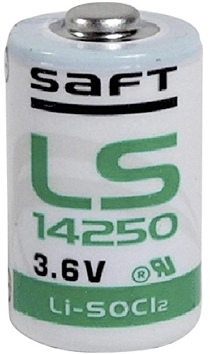 Batería de Litio de 3,6 V batería LS 14250, 3,6 V, Batería de Litio