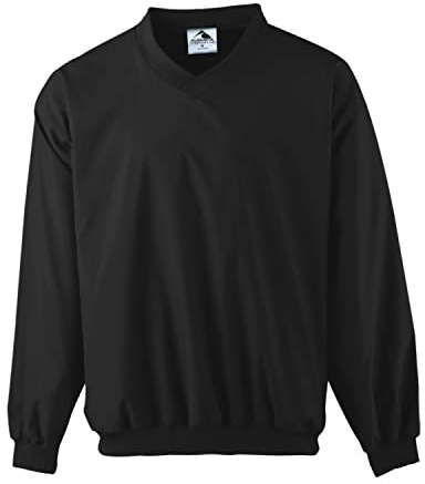 Augusta Sportswear Men's XX-Large Micro Poly Windshirt/Lined, Black, XX-Large (3415)