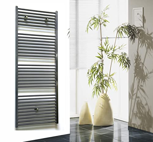BADHEIZKÖRPER Edelstahloptik Design Berlin 3 153x60 cm 1118 Watt SZAGATO Heizkörper Bad Seitenanschluss Handtuchhalter vertikal Handtuchwärmer Handtuchtrockner Heizung Badezimmer Rohrheizkörper