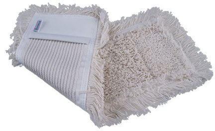 BestMop Wischmopp, Taschenbezug, 50 cm, getuftet, aus hochwertiger Garmischung