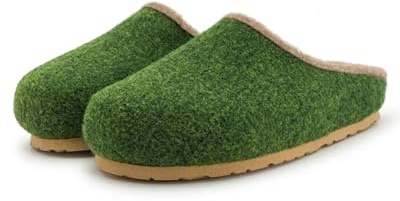 Pantoffelmann Filzclogs aus 70 % Wollfilz I Größen 37–47 I Atmungsaktive Hausschuhe mit rutschfester Sohle I Warme Pantoletten aus liebevoller Handarbeit I Filzhausschuhe für Damen & Herren