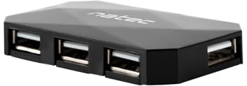 Natec USB HUB 4-Port Locust USB 2.0, Black