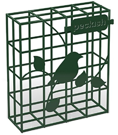 Peckish 60053036 Complete Suet Cake Bird Feeder, Green, 13.0 cm*5.0 cm*12.0 cm