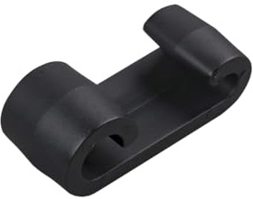 LYSEL® Kunststoff Expanderdoppelhaken, (BxL) 20x50mm in Schwarz (250 Stück)