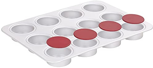 Wham PushPan – Aluminium anodisé Argenté 12 muffins