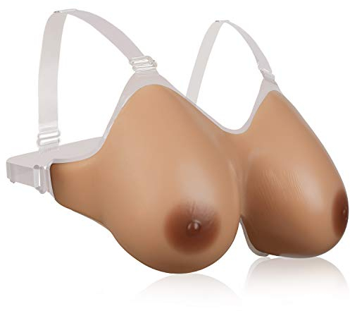 Vollence DD Cup forme complete di seno in silicone con cinturino per travestiti Cosplay