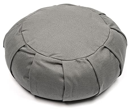 Myga Zafu Meditationskissen | Ergonomisches Sitzkissen mit Buchweizenfüllung | Abnehmbarer & Waschbarer Bezug | Natürliche Füllung | Ideal für Meditation, Yoga & Achtsamkeit | 34 cm x 12 cm