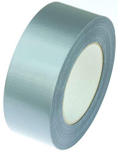 1 Rolle Gewebeband 50 m x 48 mm grau/silber - Panzerband Steinband Gaffa Tape Reparaturband