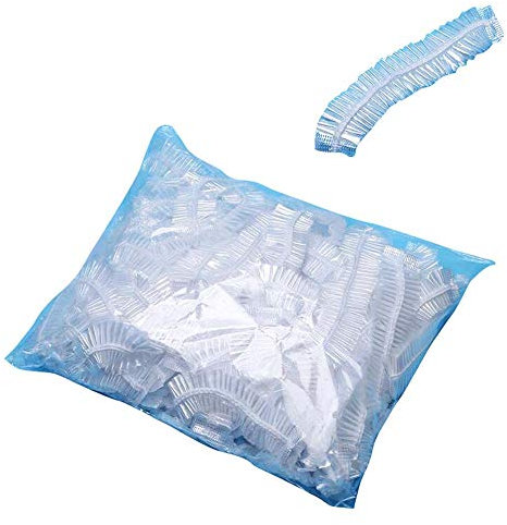 Confezione da 100 cuffia monouso per cuffia per doccia portatile per hotel Travel-White