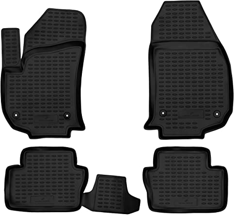 WALSER XTR Gummi Fussmatten Auto für Opel Zafira B/Zafira Family B (A05) 2005-2019, 100% passgenaue Auto Fußmatten, robuste Universal Fußmatte Auto, Gummimatten Auto, Auto Fussmatten Gummi