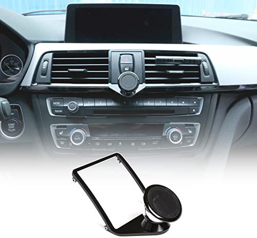 YUECHI Mobile Phone Holder for 1 3 4 Series GT F30 F32 F33 F34 F36 2013-2019, Center Console Air Vent Cell Phone Mount, Aluminum Alloy (Black)