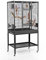 Montana Cages | Premium Vogelkäfig Madeira Single Vogelkäfig für Finken, Sittiche, erweiterbar, 4 Lenkrollen, 4 Edelstahlnäpfe, AVILON Pulverbeschichtet, Antik Edition, ca. 86 x 56 x 158cm