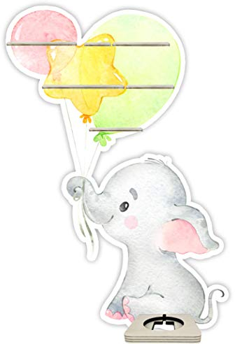 Farbklecks-Collection Musikboxregal Ballon Elefant - passend für Toniebox - Regal mit Platz für Box sowie 15-20 Figuren