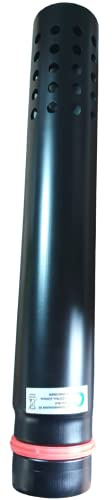 HST Kaminhaube Durchmesser 100 mm Schwarzer Regenhut mit Dichtung 50 cm | Regenhaube für das Kaminrohr, Schornstein, Ofenrohr-Zubehör