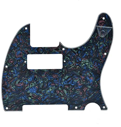 Dopro Tele Gitarre Pickguard Kratzplatte mit Mini Humbucker-Tonabnehmer für USA/Mexican FD Telecaster Abalone Pearl