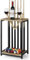 smusei Pool Stick Halter Pool Queue Halter Pool Queue Stick Rack Holz Billard Stick Halter für Billardzimmer Spielzimmer Club Pool Tisch Zubehör Hält 6 Queues, Bodenständer, Hellbraun