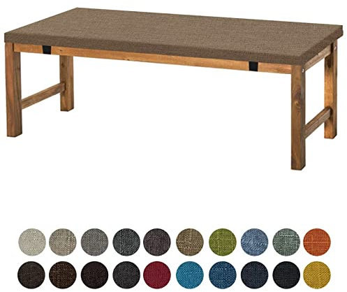 Aselbia Coussin pour Banc de Jardin 90 x 30 x 5 cm antidérapant，pour intérieur ou extérieur，1, 2 ou 3 Places，Kaki