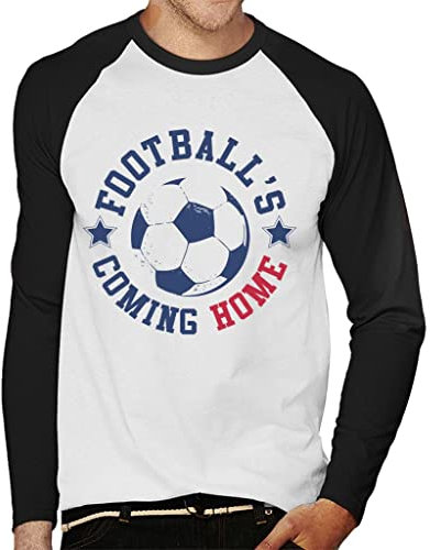 All+Every Football's Coming Home Football Badge Men's Baseball Long Sleeved T-Shirt