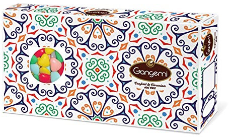 Gangemi Cuori- Confetti Couri al Cioccolato Colori Assortiti - 500g (Assortiti)
