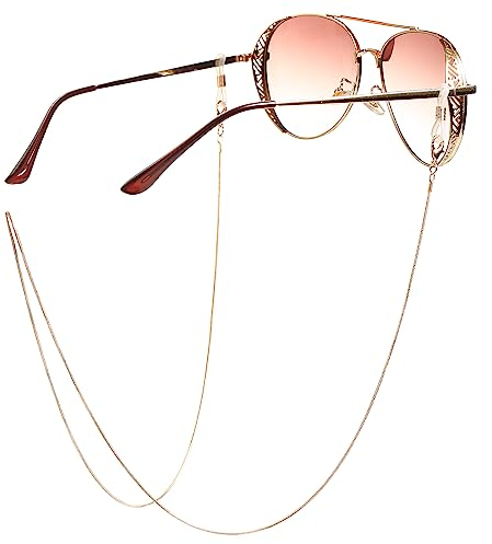 WLLHYF Eyeglass Chains for Women Strap Holder Around Neck Glasses Chain Metal Eyeglasses Sunglasses Chain Hanger Face Mask Lanyard Necklace for Girls