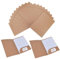 Präsentationsmappe a4 aus 350g/m² Kraftpapier Dokumentenmappe a4 Mappe mit Taschen a4 Papier Urkundenmappe a4 Sammelmappe a4 fur Buro Konferenz Business, 310 x 220mm (20, Braun)