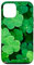 iPhone 13 Pro Emerald Green Shamrock Irish DarkGreen Background For Girls Case