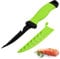 Cuchillo Fileteador Pescado, 5/8 Pulgadas cuchillo Deshuesador Arcos en Acero Inoxidable, Cuchillo de Filetear Carne, Cuchillos Cocina con Mango Antideslizante (26,5×2cm)