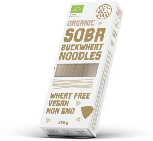 DIET-FOOD soba pasta di grano saraceno NOODLES 250 gr VEGAN no ogm BIOLOGICO