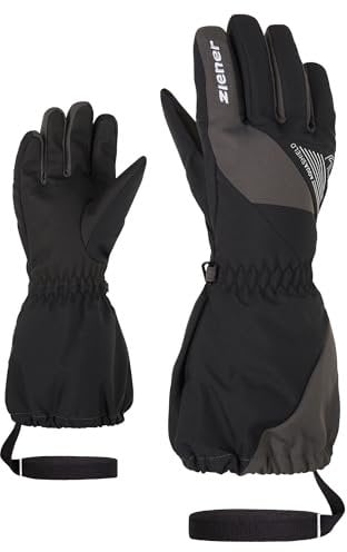 Ziener Kinder LAILACO Ski-Handschuhe/Wintersport | wasserdicht, PFC frei, Graphite, 5