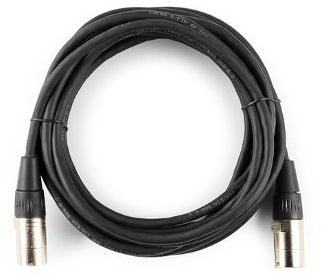 Power Dynamics CX195-6 - Professionelles CAT6A Netzwerkkabel 6m - Geschirmtes Ethernet Patchkabel RJ45 E-Con - Flexibles LAN Kabel für Netzwerk Digital Audio & Lichttechnik - Schwarz