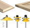 3 PCS Router Bits Set, 1/4-Inch Raised Panel Cabinet Door Router Bits Set, Ogee Rail and Stile Router Bits Set, Professional Carbide Milling Cutters for Woodworking