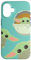 Hülle für iPhone 16 Star Wars The Mandalorian Grogu Triple Threat Blaugrün