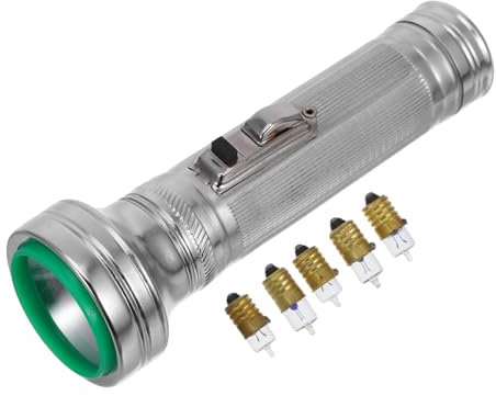 Housoutil Taschenlampe Aus Eisen Mit Led-licht Tragbare Suchscheinwerfer Für Camping Outdoor-aktivitäten Notfälle Bequemer Griff Langlebiges Design