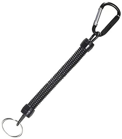 Qsvbeeqj Lanières de pêche - Corde élastique de rétention - Corde de pêche avec mousqueton de camping - Serrure de sécurité - Outil de pêche
