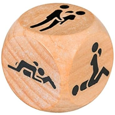 CUPIDO TOYS Dado Divertente Gioco di Coppia, Dado in Legno con posizioni, Regalo Divertente Gadget Addio al Nubilato