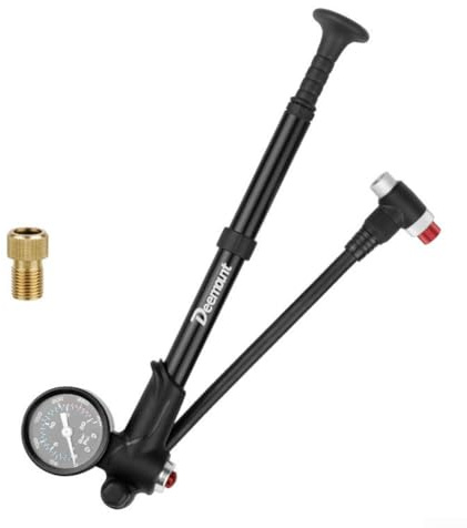 Honseadek 300PSI For Bicycle Front Fork High-Pressure Pump Mountain For Bike Rear Gall Shock Pump(01)