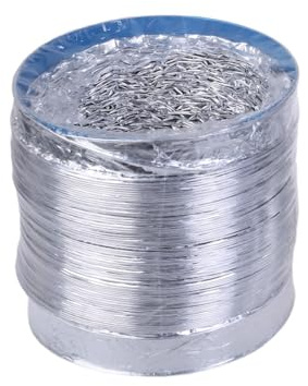 4.33inch Flexible Air Aluminum Ducting Retractable Dryer Vent Hose for Exhaust Fan & Blowers Exhaust Fan Hose 300cm/1.5m Room