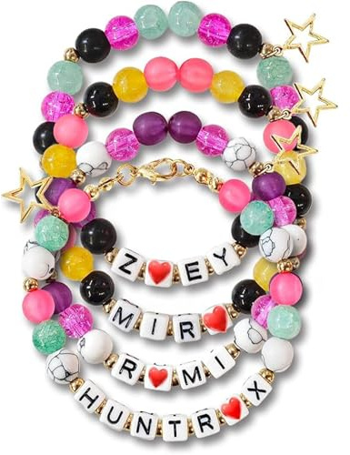 4 Pcs Korean Wave Inspired Bracelet Set, Friendship Bracelets for Fans
