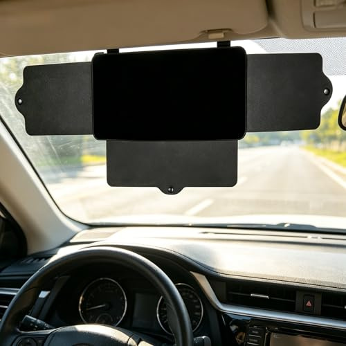 BAISEBAOFU Car Sun Visor Extender, Anti-Glare Polarized Sun Shade, Adjustable Universal Car Accessory (1)