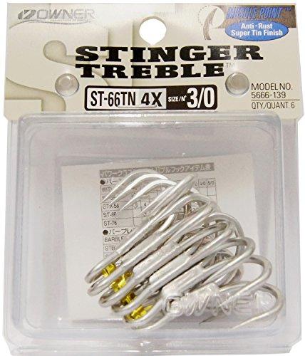 Owner ST-66TN Treble - Size: 3/0 - 6 Pcs Per Pack
