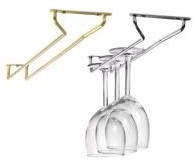Tablecraft Brass Plated Glass Rack 10inch | Glass Hanger, Glass Holder, Glassware Rack, Stemware Rack | Wine Glass Rack, Champagne Glass Rack