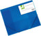Q-Connect KF02312 Flügelmappen Gummizugmappe A4 translucent blau