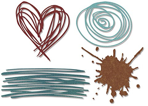 Sizzix Thinlits Stanzen Set, Stahl, 0