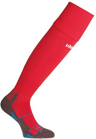 uhlsport Homme Team Pro Player Chaussettes de football, Rouge/Blanc, 37-40 EU
