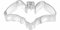 Birkmann 1010705210 Ausstechform Fledermaus 7,5 cm, Kunststoff, Grau, 5 x 3 x 2 cm