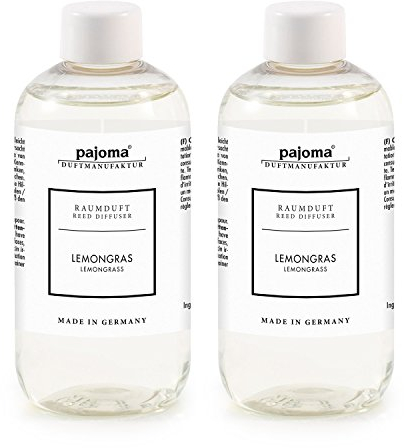 pajoma Raumduft Nachfüllflasche, Lemongras, 2er Pack (2X 250 ml)