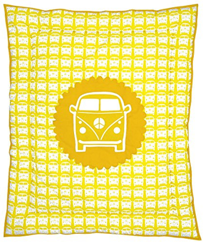 TAFTAN BX-917 Krabbeldecke das Auto, 100 x 80 cm, gelb