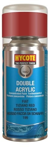 Hycote Double Acrylic Aerosol Car Spray Paint, Fiat - Tiziano Red, 150 ml