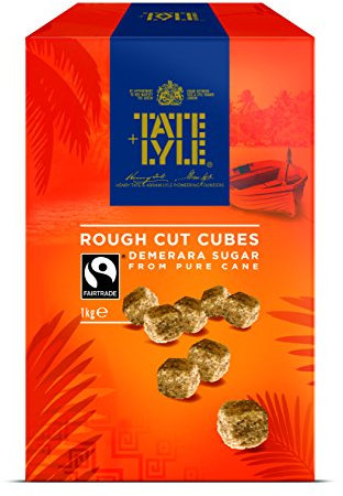 Tate and Lyle Fairtrade Demerara Rough Cut Sugar Cubes, 1kg