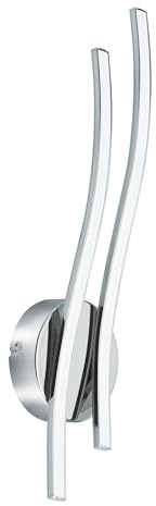 EGLO LED Wall Lamp Valmora, 2-light wall fixture, Material: Aluminium | Plastic, Colour: Chrome